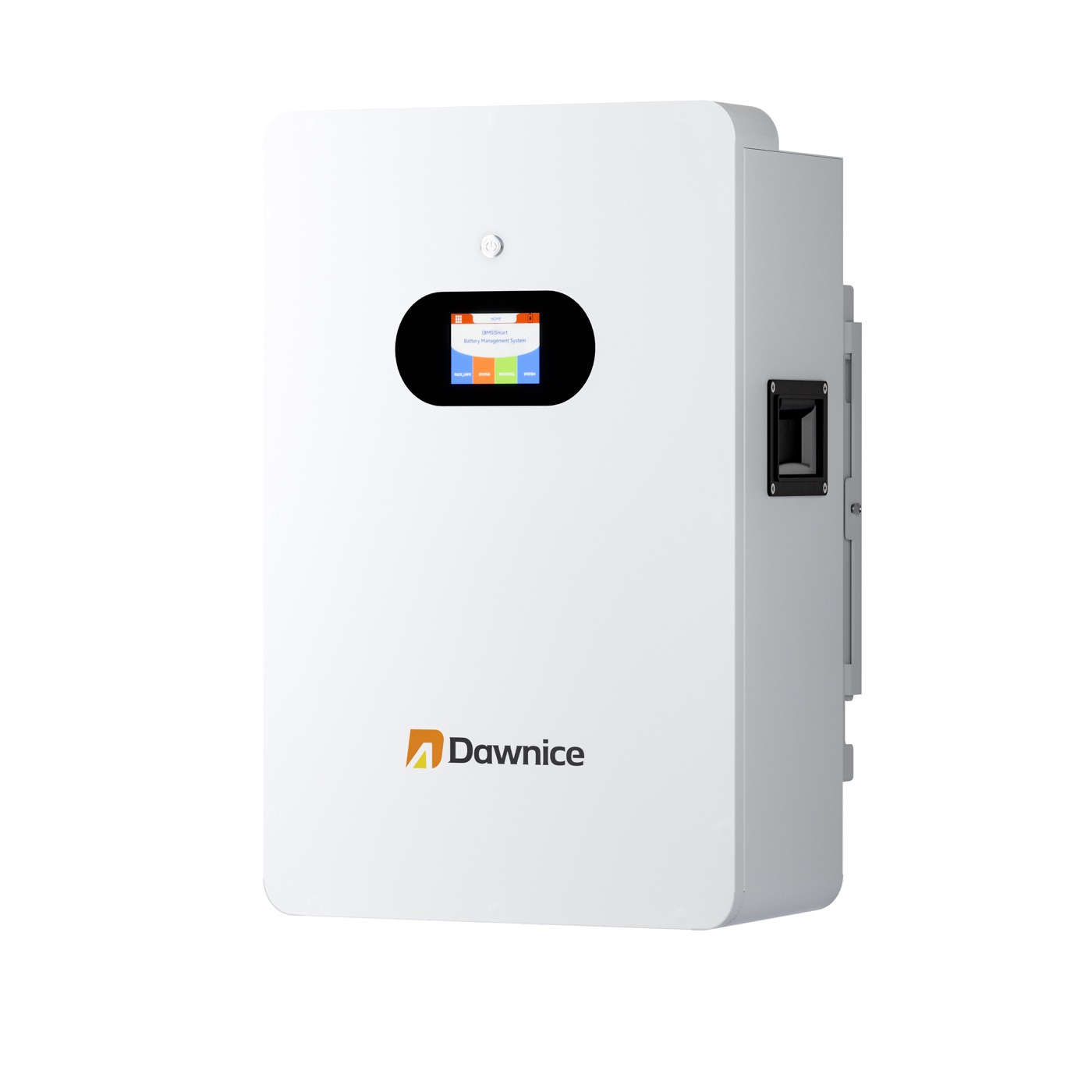 10-kWh-Wandbatterie auf weißem Hintergrund