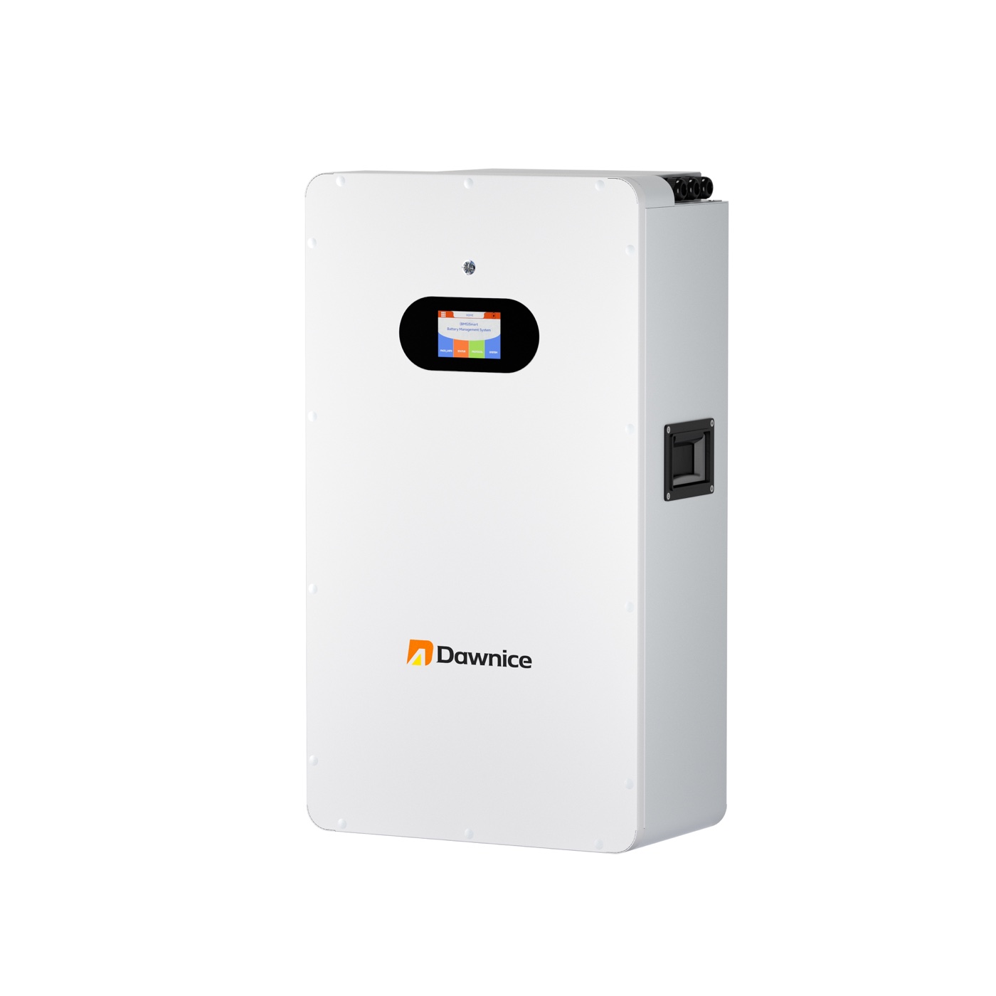 16-kWh-Wandbatterie auf weißem Hintergrund